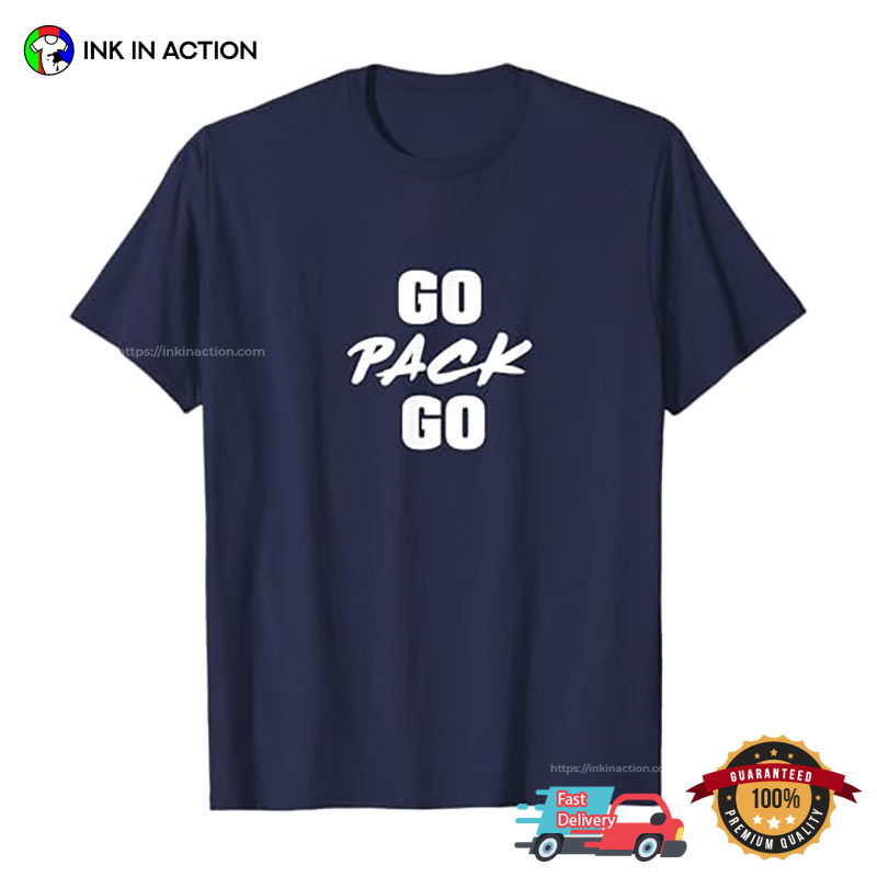 Go Pack Go, Green Bay Football T-shirt Go Pack Go, Green Bay Football T-shirt