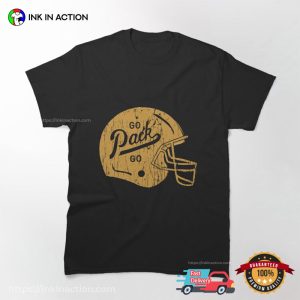 Go Pack Go, Green Bay Helmet T shirt 2