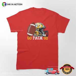 Go Pack Go! Green Bay Packers Football Tee