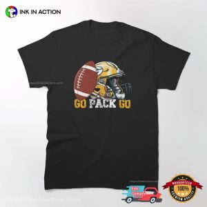 Go Pack Go! Green Bay Packers Football Tee 3