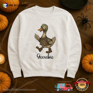 Goosebie Zombie Goose Spooky Vibes T shirt 3