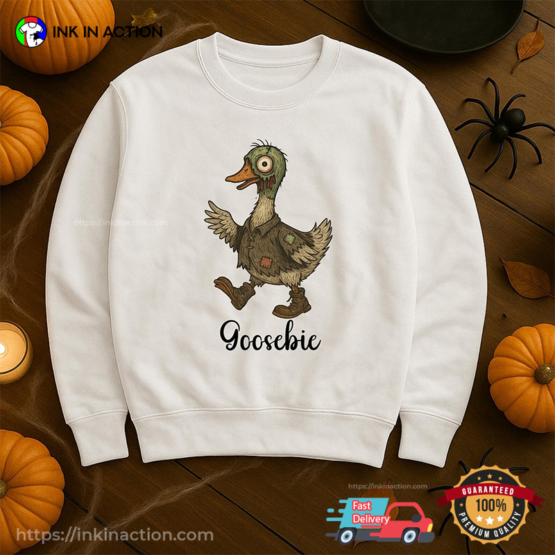 Goosebie Zombie Goose Spooky Vibes T-shirt Goosebie Zombie Goose Spooky Vibes T-shirt