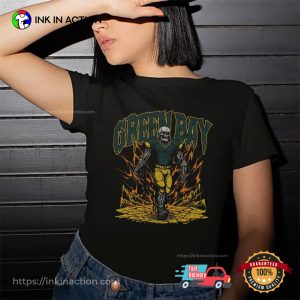 Green Bay Packers Skeleton Football Dead Threads T-shirt