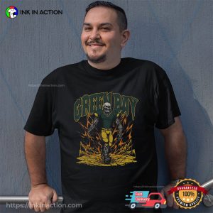 Green Bay Packers Skeleton Football Dead Threads T shirt 3