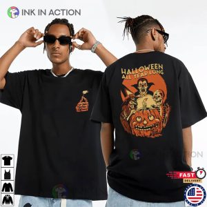 Halloween All Year Long Vintage 2 Sided Shirt