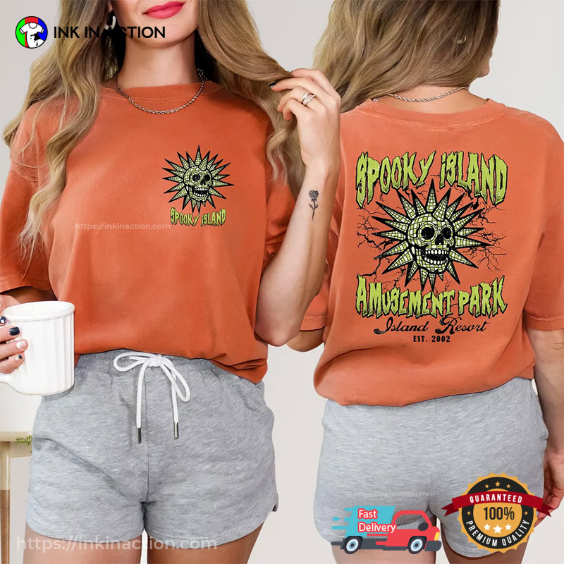 Halloween Spooky Island Amusement Park Comfort Colors Tee Halloween Spooky Island Amusement Park Comfort Colors Tee