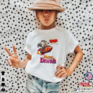 Happy Diwali Wile E. Coyote Looney Tunes T-shirt Happy Diwali Wile E. Coyote Looney Tunes T-shirt