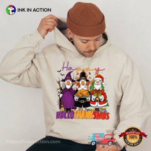 Happy HalloThanksMas Silly Goose Funny Fall Season T-shirt Happy HalloThanksMas Silly Goose Funny Fall Season T-shirt