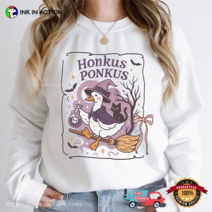 Honkus Ponkus Halloween Silly Goose Witch Comfort Colors Tee