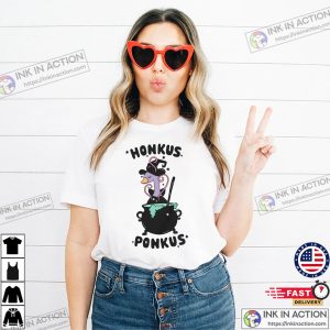 Honkus Ponkus Halloween Witch Goose T-shirt Honkus Ponkus Halloween Witch Goose T-shirt