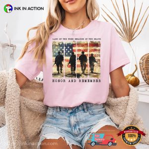 Honor And Remember, USA Brave Soldier T-shirt