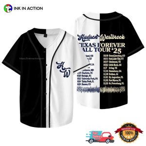 Hudson Westbrook Texas Forever Fall Tour 2025 Dates Baseball Jersey