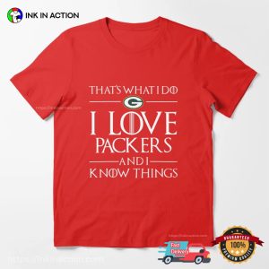 I Love Packers, Green Bay Football T shirt 2
