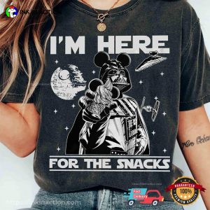 I’m Here For The Snacks Funny Star Wars Comfort Colors Tee