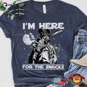 I'm Here For The Snacks Funny Star Wars Comfort Colors Tee 2
