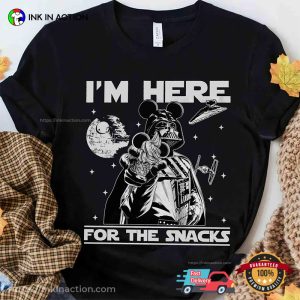 I'm Here For The Snacks Funny Star Wars Comfort Colors Tee 3