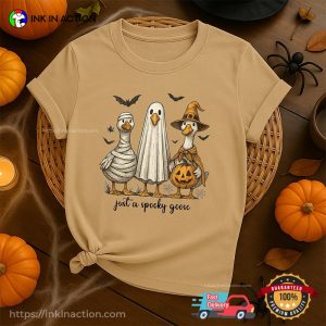 Just A Spooky Goose Halloween Crew Comfort Colors T-shirt