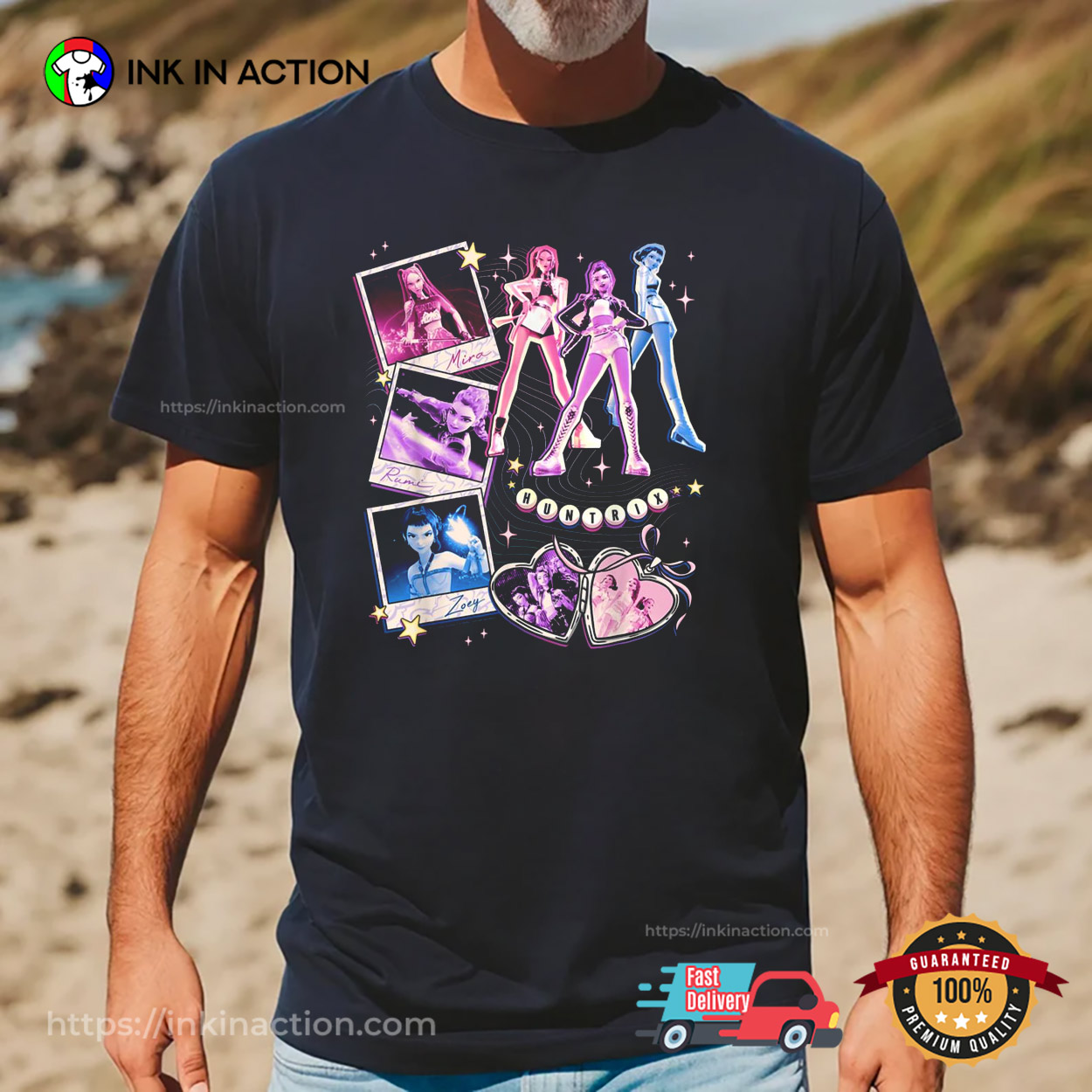 Neon Zoey Showcase KPOP Demon Hunter Shirt Neon Zoey Showcase KPOP Demon Hunter Shirt