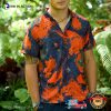 Orange Bird And Flower Art Hawaiian Shirt