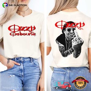 Ozzy Osbourne Middle Finger 2-sided Shirt