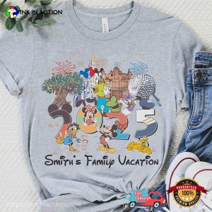 Personalized Walt Disneyworld 2025 Family Vacation Comfort Colors T-shirt