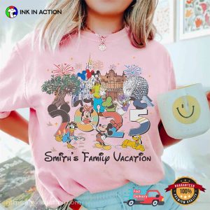 Personalized Walt Disneyworld 2025 Family Vacation Comfort Colors T-shirt