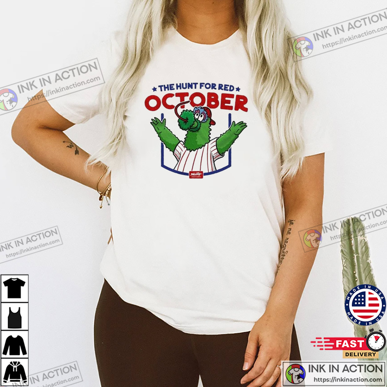Philadelphia Phillies The Hunt For Red October Phanatic T-shirt Philadelphia Phillies The Hunt For Red October Phanatic T-shirt
