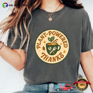 Plant Powered Vegan Thanksgiving Comfort Colors Tee