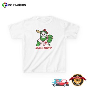 Red October Phillie Phanatic Jason Halloween Funny T shirt 2