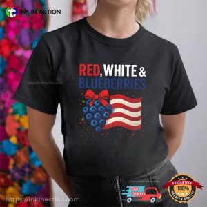 Red White And Blueberries, Charlie Kirk Freedom T-shirt