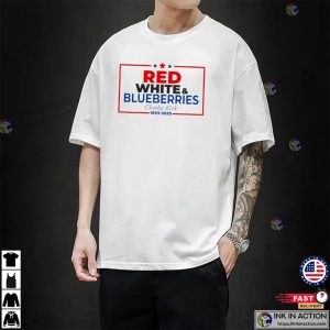 Red White And Blueberries, Charlie Kirk In Our Memory T-shirt