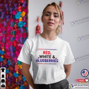 Red White And Blueberries USA Freedom T-shirt