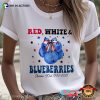 Red White & Blueberries Charlie Kirk Patriot T-shirt
