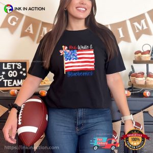 Red White And Blueberries America Freedom T-shirt Red White And Blueberries America Freedom T-shirt