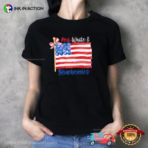 Red White And Blueberries America Freedom T-shirt