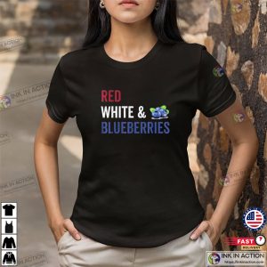 Red White And Blueberries Patriot T-shirt