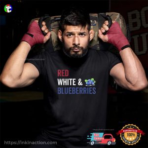 Red white and blueberries patriot T shirt 2