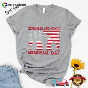 Remember And Honor Memorial Day Retro Comfort Colors T shirt 4