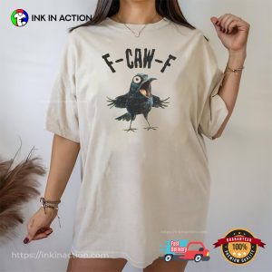Retro F CAW F Crow Funny Comfort Colors T shirt