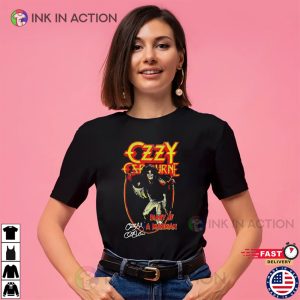 Retro Ozzy Osbourne Diary Of A Madman Signature T-shirt