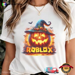 Roblox Halloween Pumpkin Head Game T-shirt