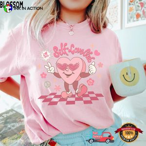 Self Love Club, happy singles day Comfort Colors T shirt 3
