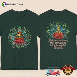 Spiritual Of Diwali, diwali gifts 2 sided T shirt 2