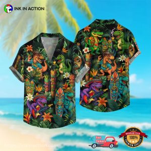 Summer Beach Dinosaur Tropical T-shirt Summer Beach Dinosaur Tropical T-shirt