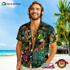 Summer Beach Dinosaur Tropical T-shirt