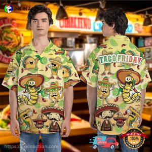 Taco Friday Cinco De Mayo Worm Aloha Shirt