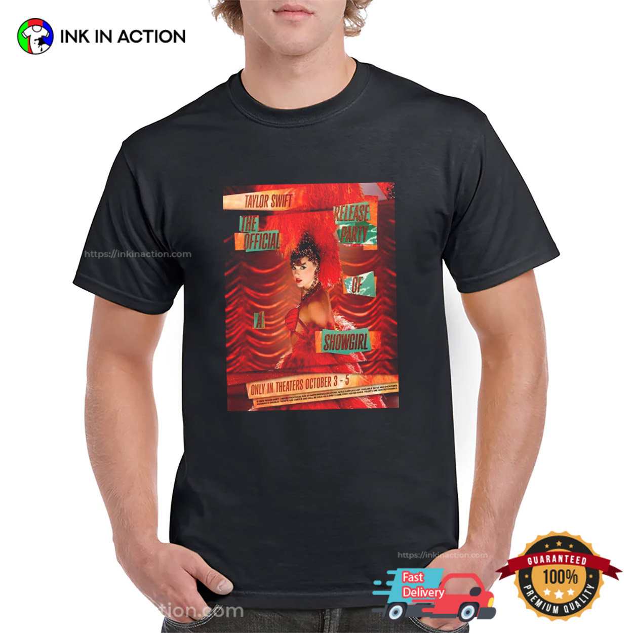 Taylor Swift Party Of A Showgirl Movie T-shirt Taylor Swift Party Of A Showgirl Movie T-shirt