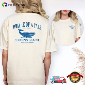 Whale of a Tale Cousins Beach Comfort Colors T shirt 2
