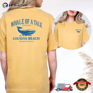 Whale of a Tale Cousins Beach Comfort Colors T shirt 3