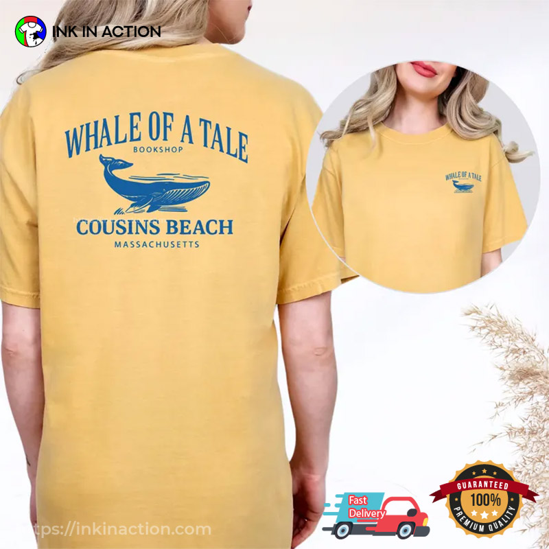 Whale Of A Tale Cousins Beach Comfort Colors T-shirt Whale Of A Tale Cousins Beach Comfort Colors T-shirt